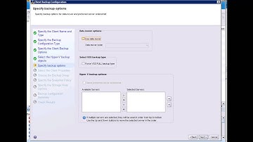 EMC NetWorker 8.1  Hyper-V Client Configuration Wizard