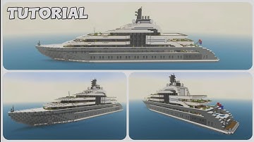 Minecraft: How to Build a Yacht in Minecraft Part 2 (The Crescent) | Minecraft Yacht Tutorial