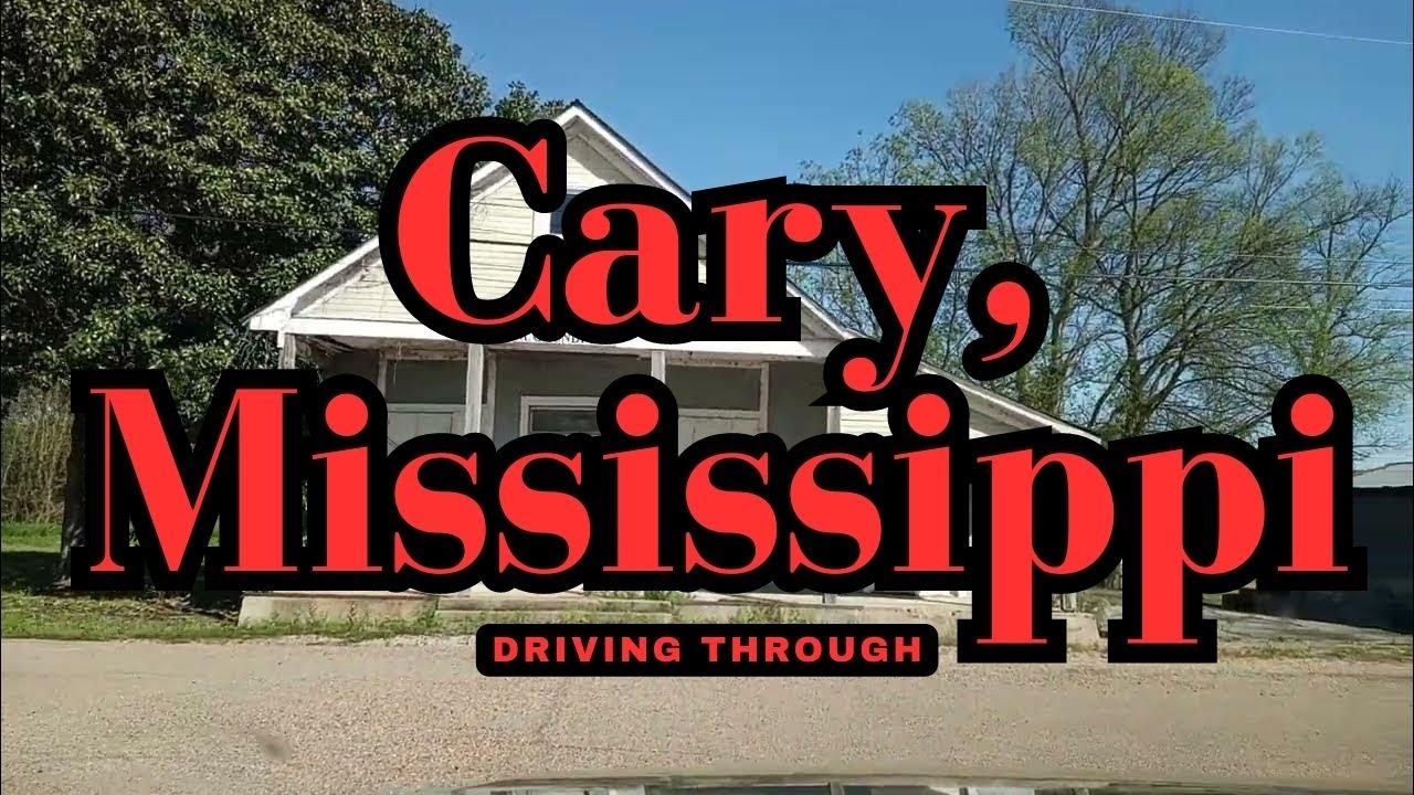 Driving Through Small Town Cary, MS in the Mississippi Delta Past Grundfest & Klaus Cotton Gin