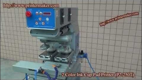 2 Colors Sealed Cup Pad Printing Machine (P2-250T)