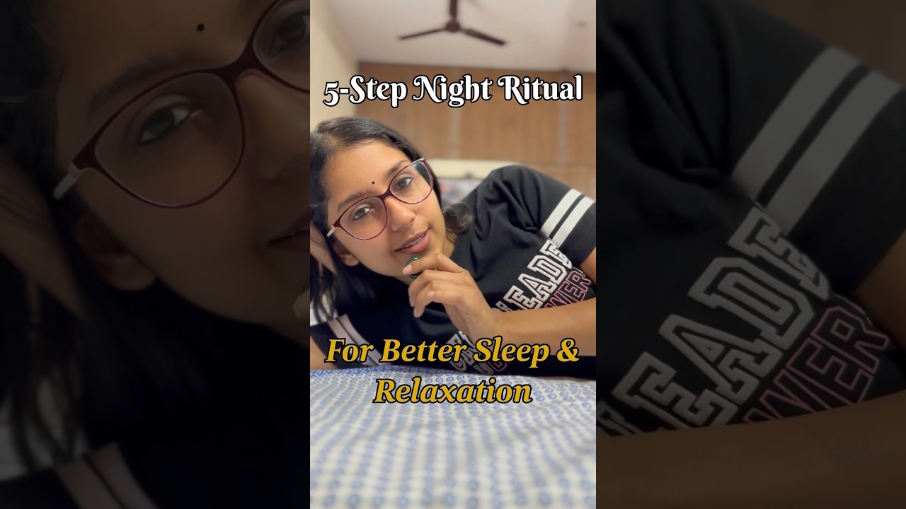 5 STEP NIGHT RITUAL for DEEP SLEEP & RELAXATION.            #trending #sleep #health