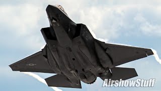 In The Box! CLOSE F-35 Demo with Pyro! - Battle Creek Airshow 2022