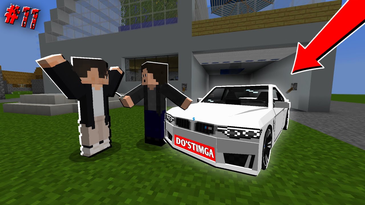 😱 DO'STIM MENGA BMW M4 SOVG'A QILDI! | BIZNESMEN HAYOTI #11 | MINECRAFT UZBEKCHA