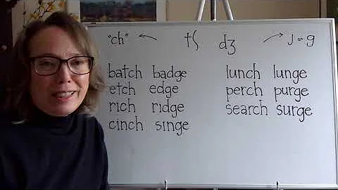 ch and j/g (final) MINIMAL PAIRS