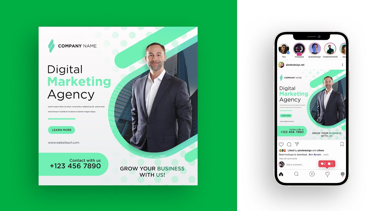 How to Social Media Banner Design in Photoshop