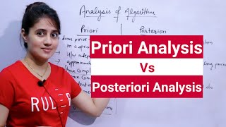 Lec 3: Priori and Posteriori Analysis | Analysis of Algorithms