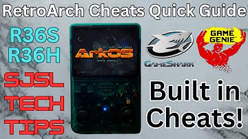RetroArch Cheats Quick Guide - Game Shark, Game Genie & Built in Cheats on ArkOS R36S