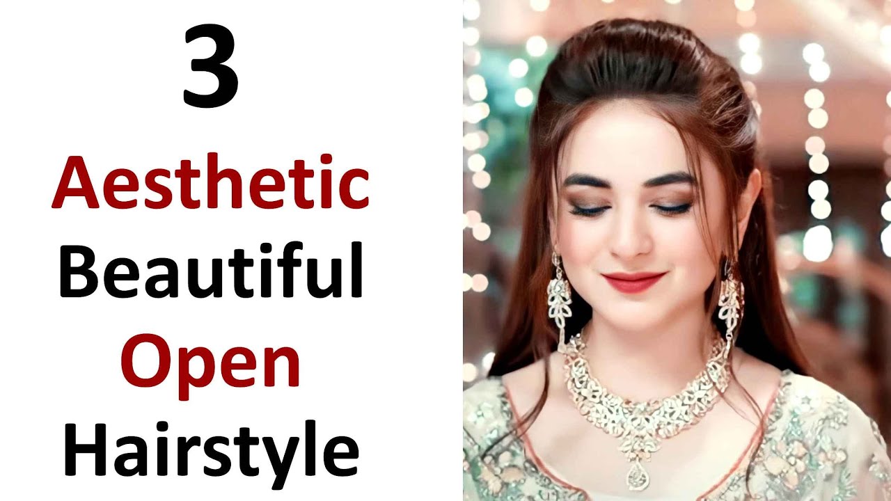3 Aesthetic beautiful hairstyle - navratri /karva chauth special ...
