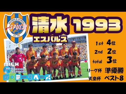 清水エスパルス1993 世代 ポジション的ザ データベース Jリーグ1993 全シーズン全クラブ分析シリーズ Youtube