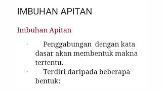 Imbuhan Apitan BM Tahun 5