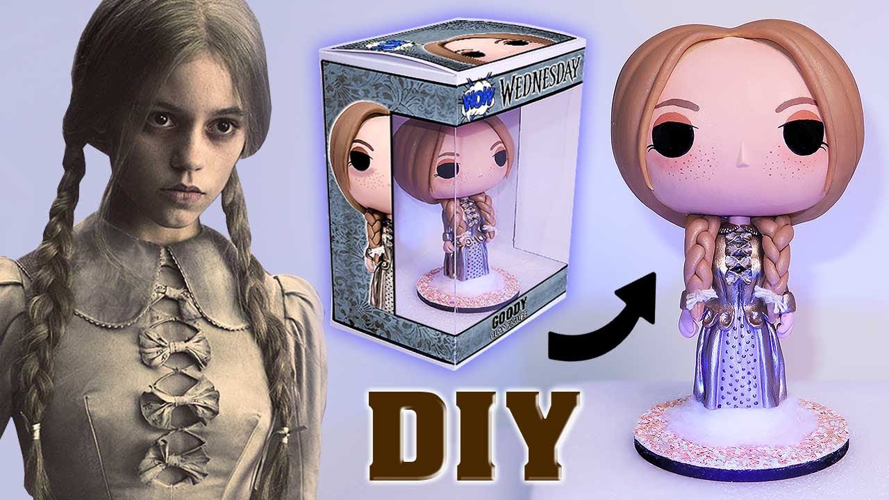 🤎100% DIY: Create your own Goody Addams Funko Pop from the  Wednesday/Wednesday/Merlina Addams series 