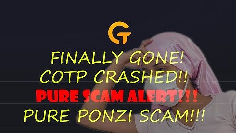 Cotp Pure Scam! Cotp Has Finally Succeeded In Scamming Millions Of People!!! COTP Gone Forever!😔😭😭