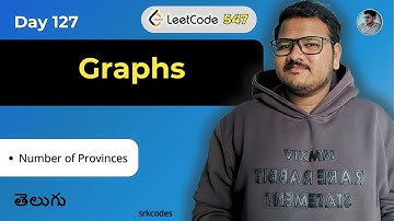 Leetcode 547 Number of Provinces Telugu | DFS Graph Traversal | Python DSA Tutorial | srkcodes