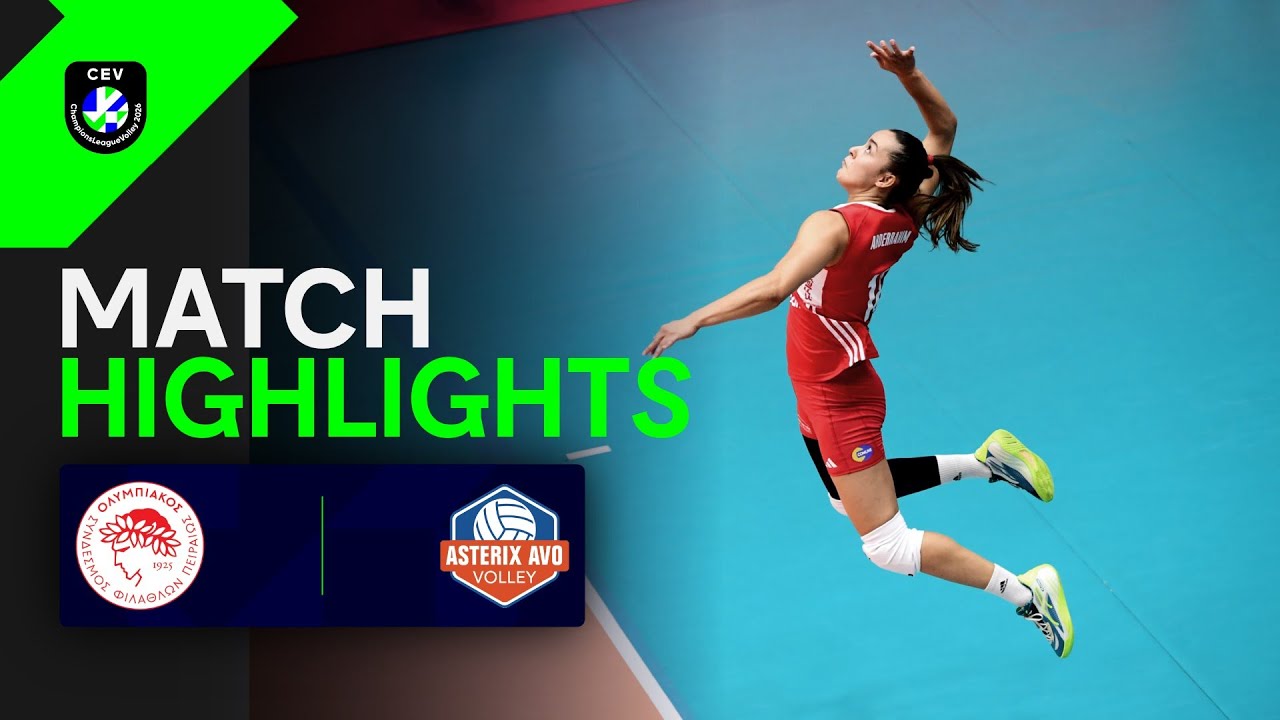 Highlights | Olympiacos PIRAEUS vs. Asterix Avo BEVEREN | CEV 