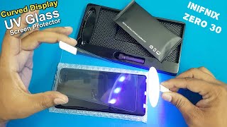 How to apply uv tempered glass on infinix zero 30 4g | How to apply uv tempered glass on any phone