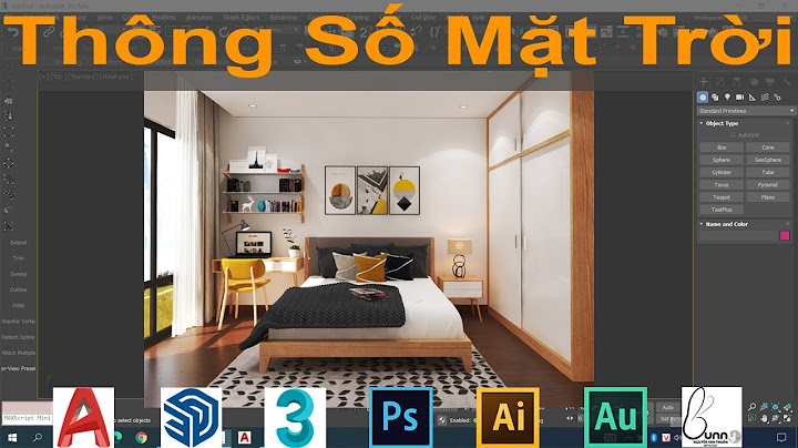 Cách đặt đến Vray Sun trong 3dmax