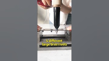 4 different large brim rivets