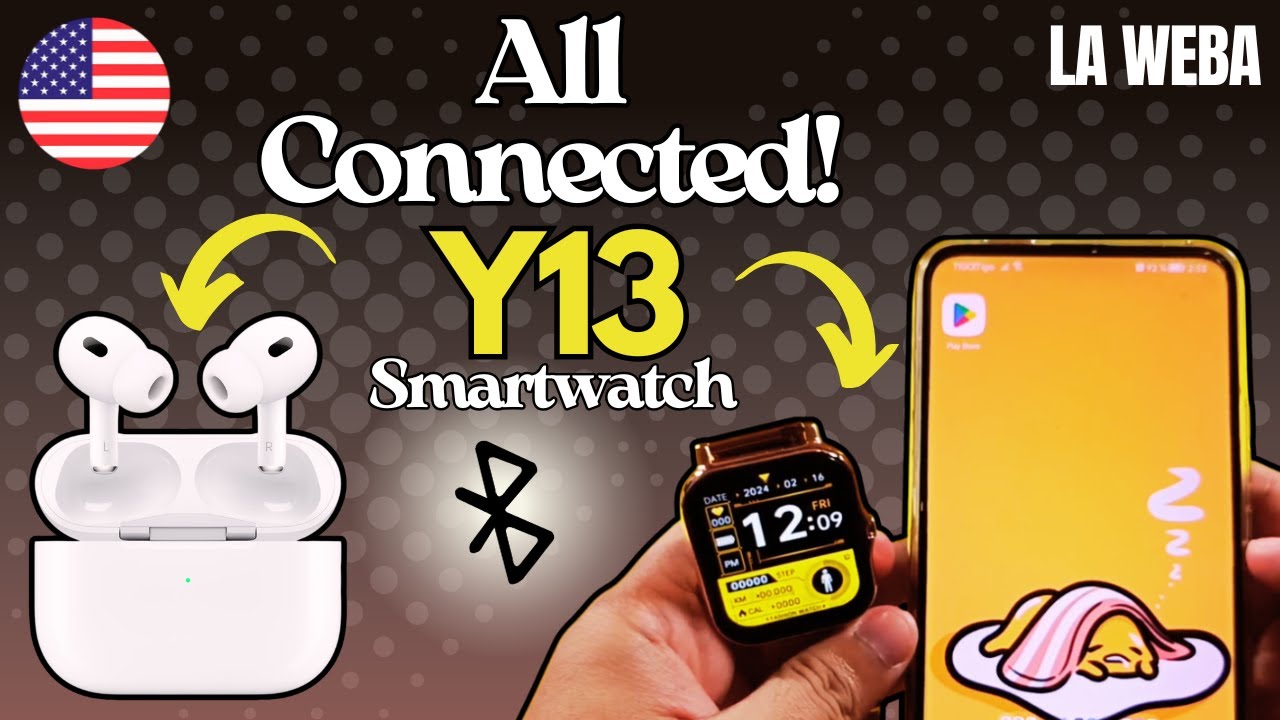 😱 I Connected My TEMU’s #1 Smartwatch Y13 AND Bluetooth Earbuds at the ...