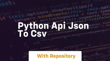 python api json to csv