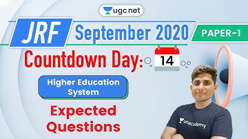 08:00 AM - JRF UGC NET Paper 1 | Higher Education System by Shiv Meena | Expected Questions