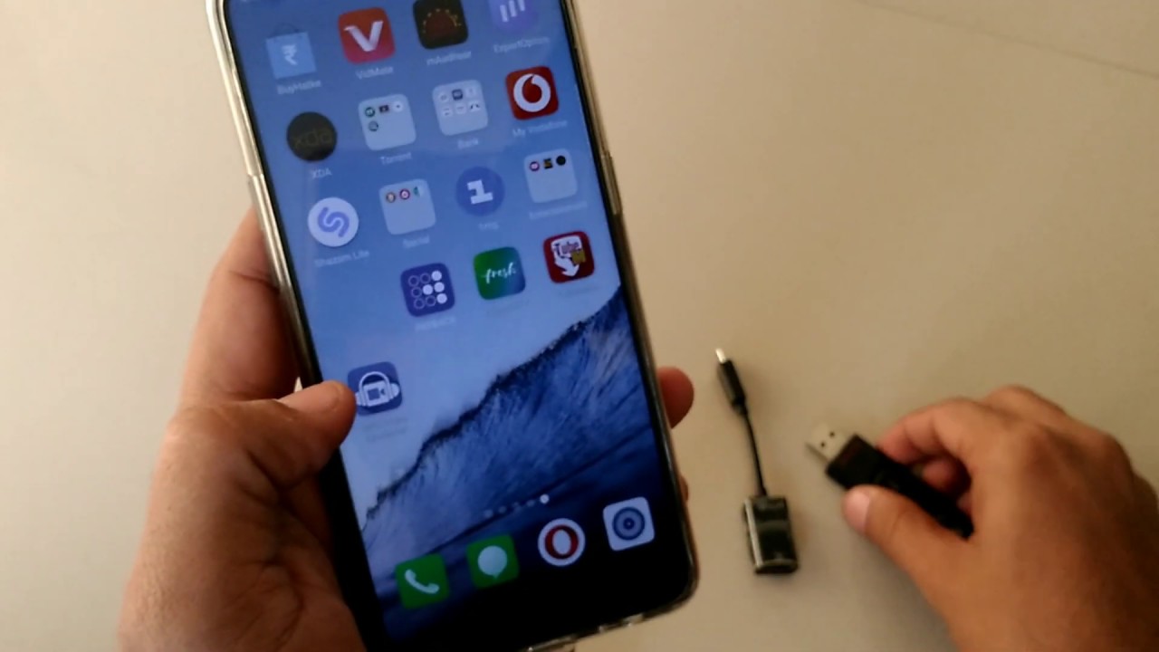 connect pen drive to Realme 2 pro YouTube