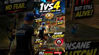 ff 1vs4 CS Ranked 😈 #freefire #garenafreefire #ff #ffshorts #shorts