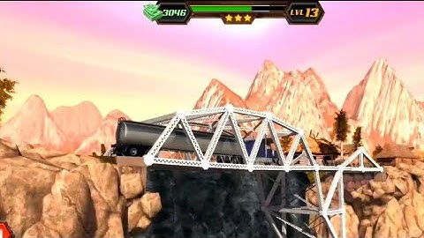 Level 13 | Bridge Construction Simulator | Walkthrough Solution | The Games