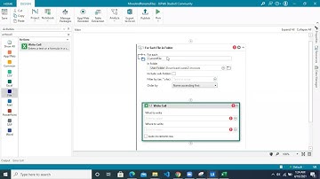 UiPath StudioX | Files and Folder Automation | Iterate, Rename and Move Files