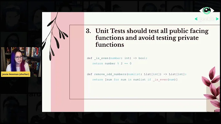 Unit Testing Best Practices | Python Universe Web 2020