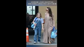 ANGELINA JOLIE AND DAUGHTER VIVIENNE - shopping buddies|#angelinajolie, #viviennejoliepitt, #shorts