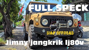 Jimny jangkrik lj80v th81 full spek, siap offroad siap mejeng. wa