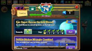Plants vs. Zombies 2 Epic Quest : Gold Bloom Step 6