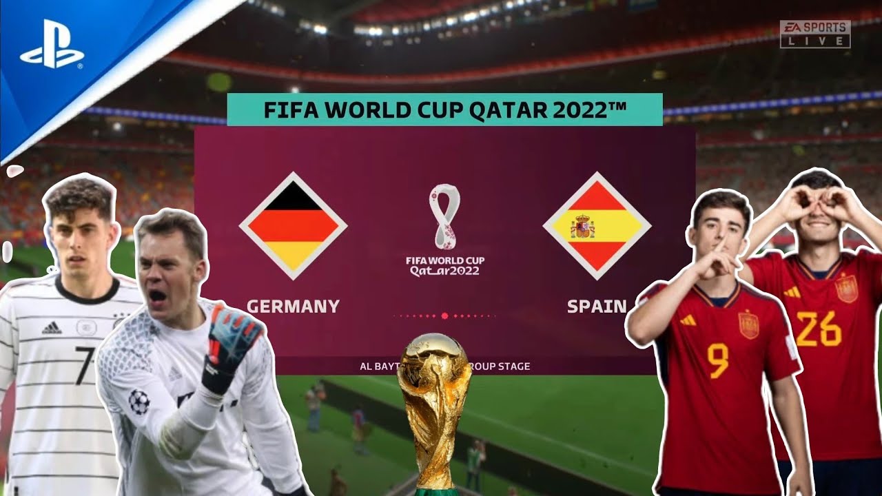Germany vs Spain FIFA World Cup 2022 |FIFA 23 PS5 Next Gen 4K