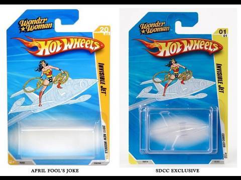 Wonder Woman Hot  Wheels  Invisible  Jet SDCC 2010 Exclusive 