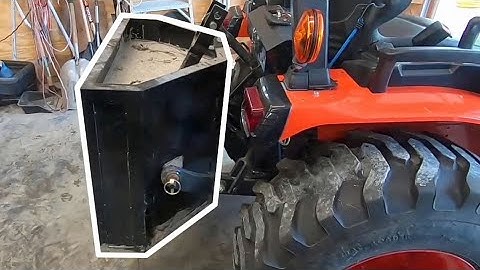 Dimensions of Ballast Box for Kubota B2601