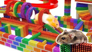 DIY - Build Fantastic Maze For Hamsters Pet From Magnetic Balls (Satisfying) - Magnet Balls