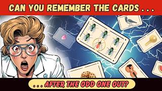 Can You Remember The Cards.. After The Odd One Out Challenge – 5 Levels + Bonus