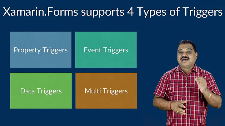 Triggers in Xamarin.Forms | Property Triggers  | Event Triggers | Data Triggers | Multi Triggers