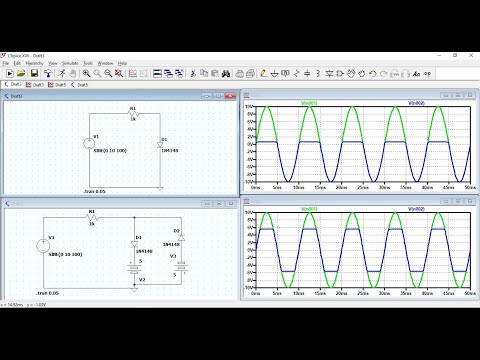Clipper Circuit simulation in ltspice