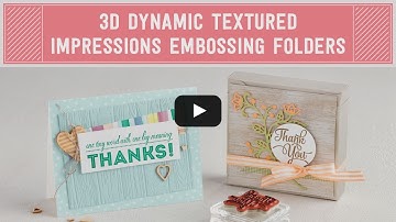 3D Dynamic Textured Impressions Embossing Folders