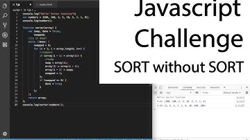 Javascript Challenge Sort Array without Built In Step By Step