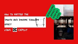 How to master the smooth and dynamic scrolling effect using CapCut| CapCut Tutorial