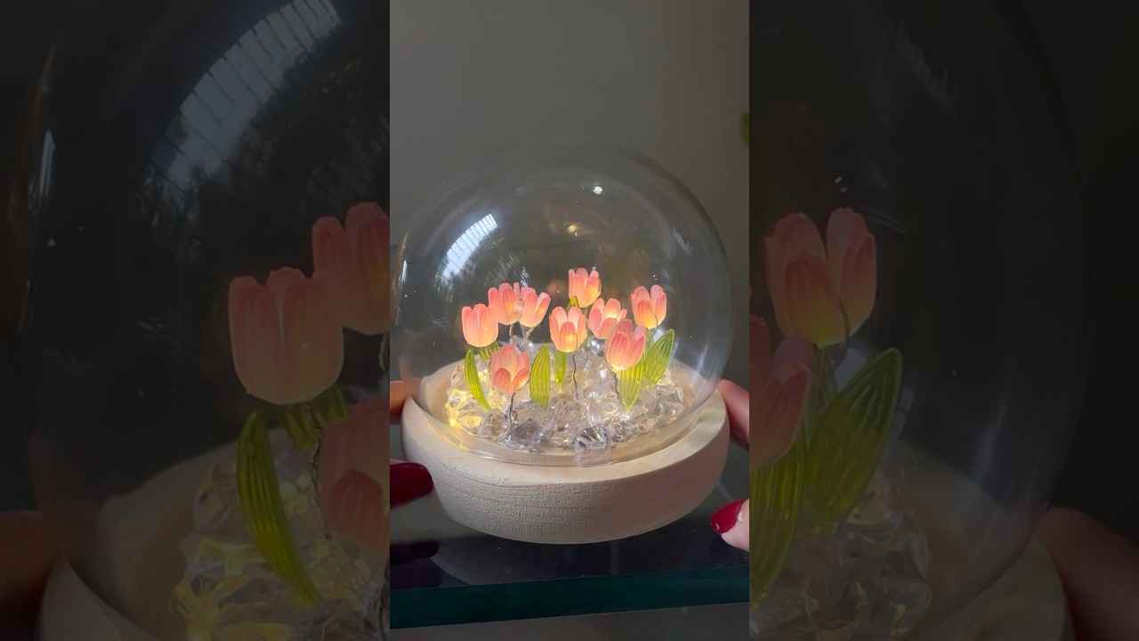 Random *Meesho* Finds Tulip Lamp Under Rs 500 🌷🤯 #meeshofinds #meesho #tuliplamp