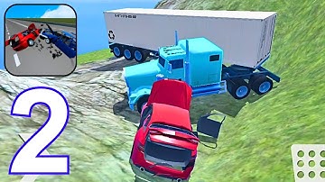 Car Crash Simulator : Accident - Gameplay Walkthrough, Mountain (iOS,Android) | Part 02