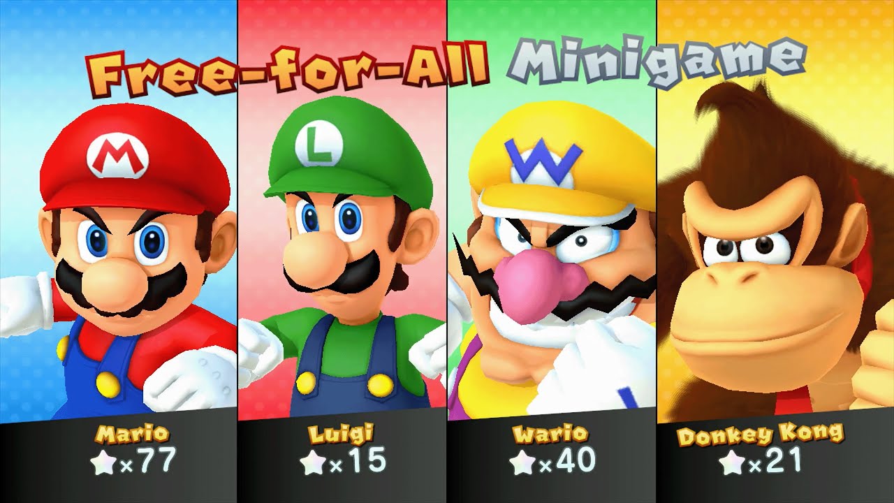 Mario Party 10 - Mario vs Luigi vs Wario vs Donkey Kong - Chaos Castle