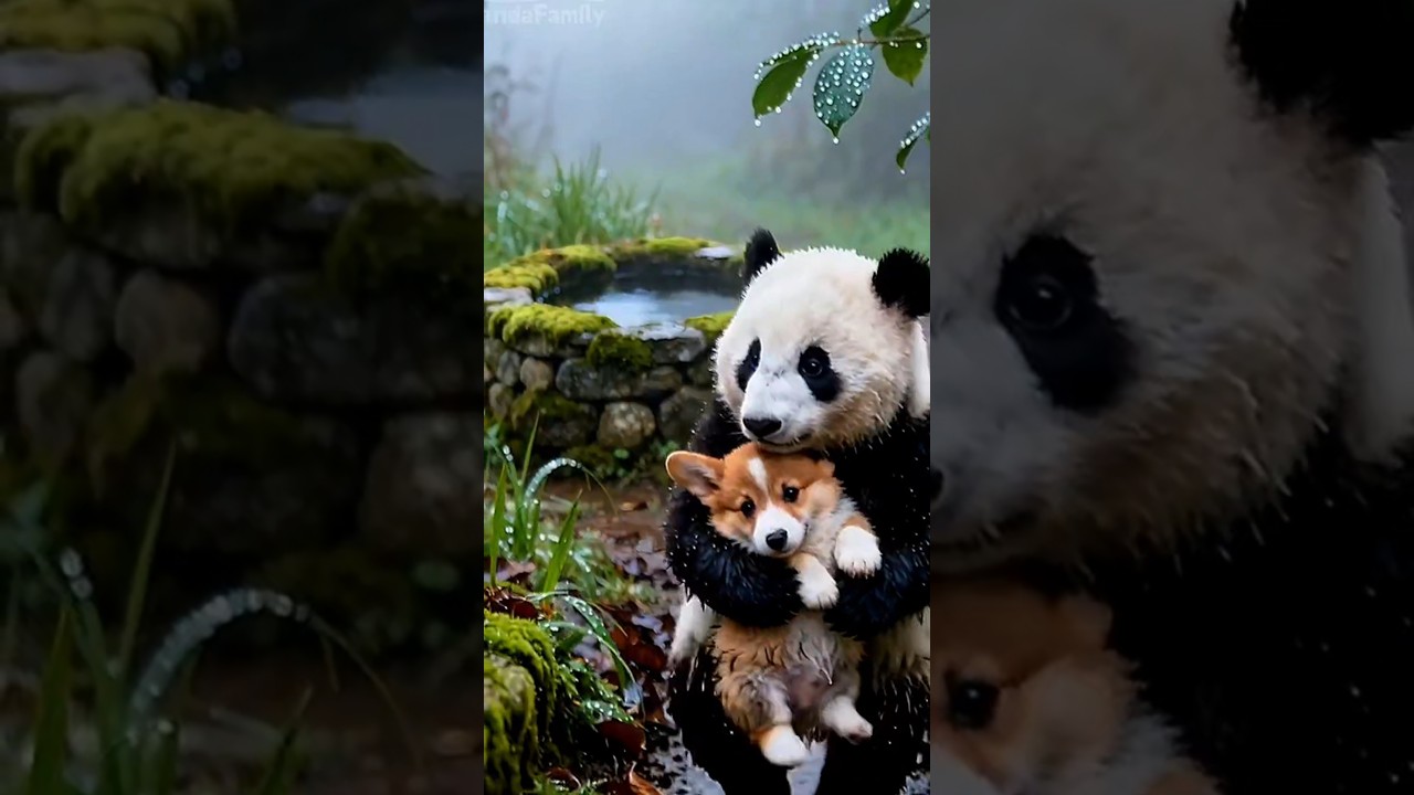 🐼🐶Panda and Dog Love Story | Emotional Cartoon Story🦁In