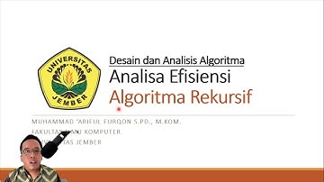 Desain Analisis Algoritma PR 09 Analisa Efisiensi Algoritma Rekursif