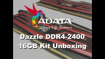 Adata XPG Dazzle DDR4-2400 16GB Kit Unboxing