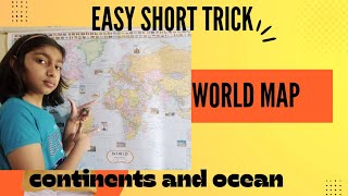 world map|SEVEN CONTINENT IN THE WORLD|FIVE OCEANS IN THE WORLD\LEARN IN EASY WAY