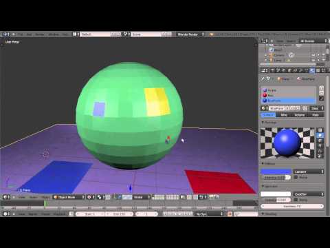 Beginning Blender Tutorial - Important Control of your Object Materials